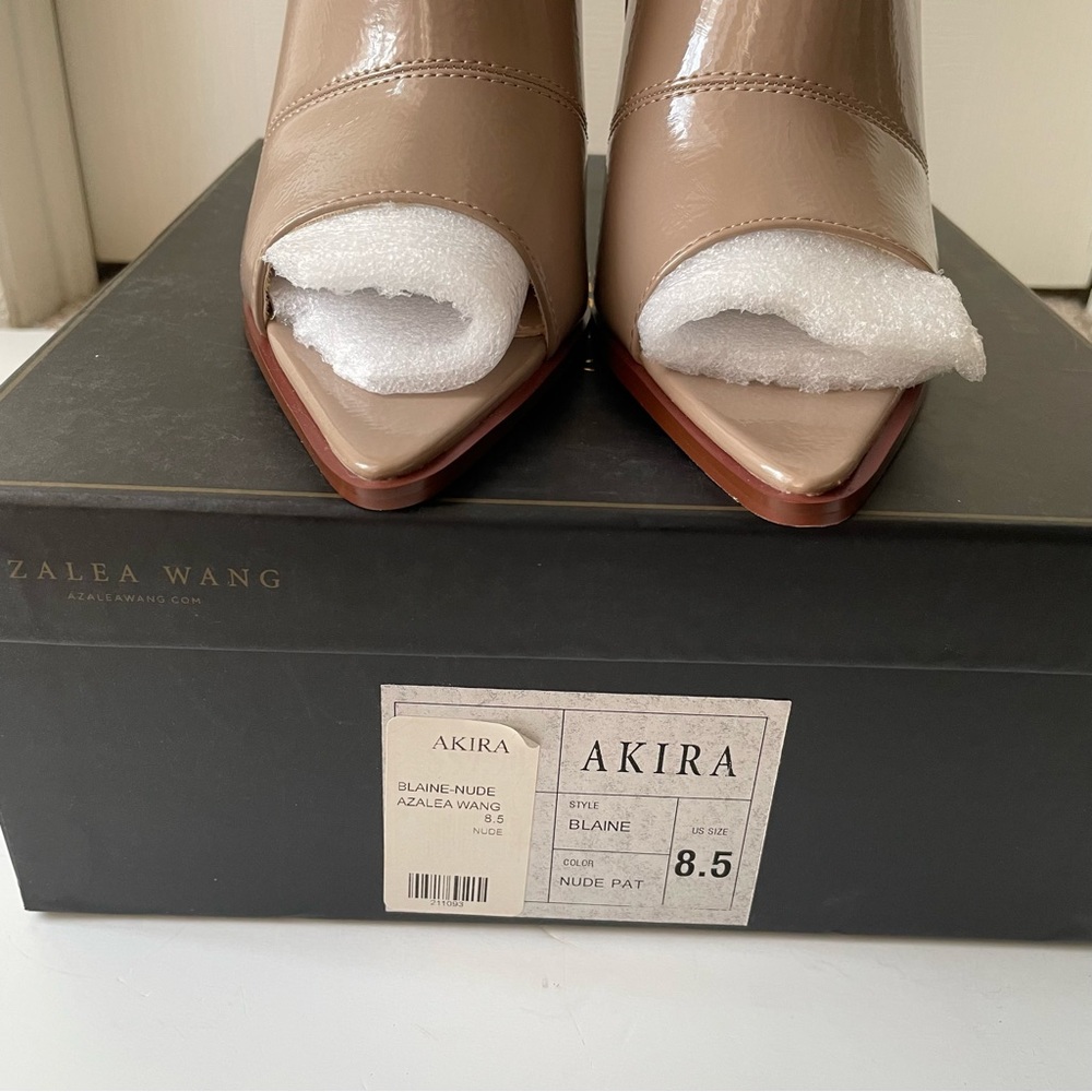 📦 MOVING SALE: BNIB - AZALEA WANG Peep Toe Boots - Size 8.5 (Bundle 5 for $30) - Picture 11 of 14